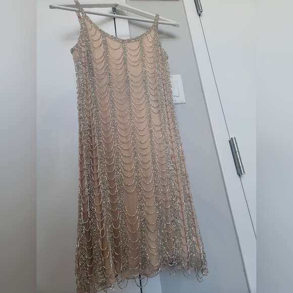 Pre-owned Parker Beaded Cocktail Gatsby Dress, Size 0 - Picture 5 of 12